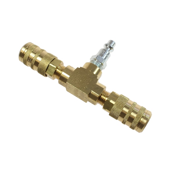 Tee Manifold Assembly 1/4" 6-Point Indult Interchange Display